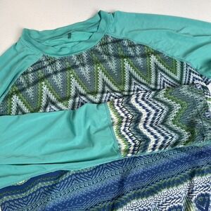 Prana Shirt Women's Size‎ Small Geometric Performance Stretch Activewear Casual